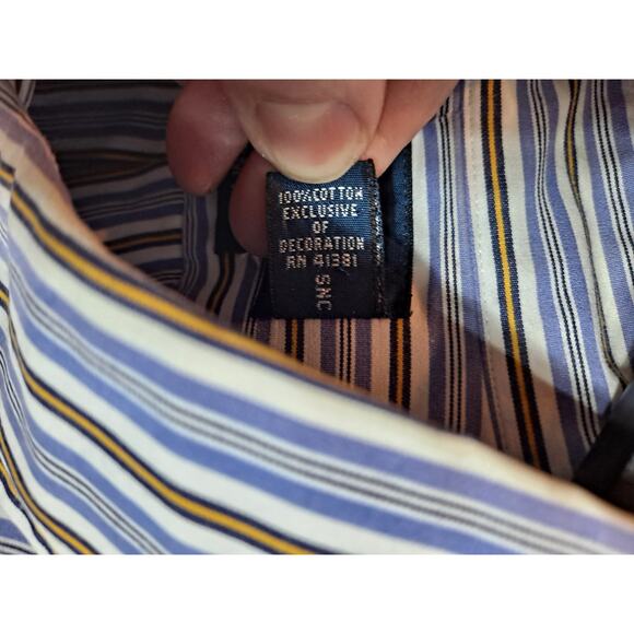 Ralph Lauren Men's‎ Custom Fit Striped Long Sleeve Button-Up Shirt Size XXL - Picture 7 of 7
